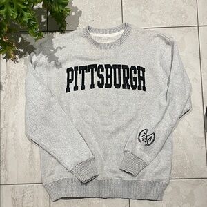 Pittsburgh Crewneck Sweater in Light Gray